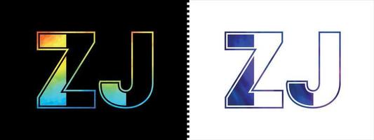 brief zj logo ontwerp vector sjabloon. creatief modern luxueus logotype voor zakelijke bedrijf identiteit