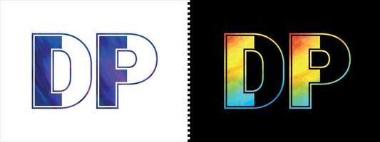 eerste brief dp logo icoon vector ontwerp sjabloon. premie luxueus logotype voor zakelijke bedrijf identiteit