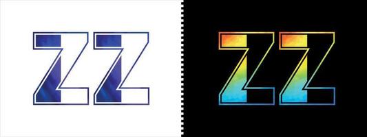 brief zz logo ontwerp vector sjabloon. creatief modern luxueus logotype voor zakelijke bedrijf identiteit