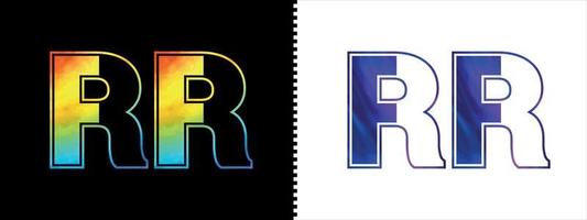 eerste brief rr logo icoon vector ontwerp sjabloon. premie luxueus logotype voor zakelijke bedrijf identiteit