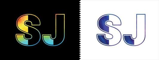 brief sj logo ontwerp vector sjabloon. creatief modern luxueus logotype voor zakelijke bedrijf identiteit