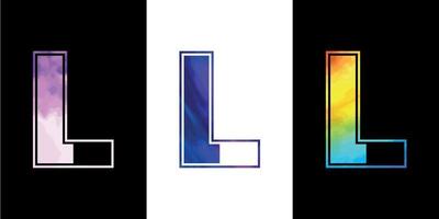 uniek l brief logo icoon vector sjabloon. premie elegant alfabet logo ontwerp voor zakelijke bedrijf