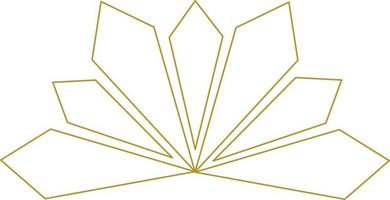 lotus bloem vorm elegant logo element vector