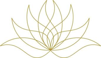 lotus bloem vorm elegant logo element vector