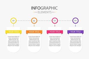 bedrijf presentatie infographic sjabloon met ontwerp vector illustratie opties. infographics elementen voor werk.