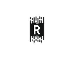 creatief brief r logo ontwerp vector sjabloon