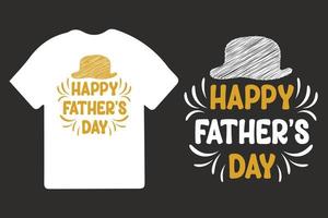 vaders dag t-shirt ontwerp, gelukkig vaders dag typografie, papa t-shirts ontwerp. vector