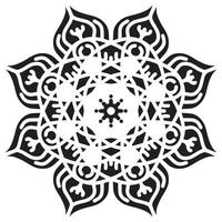 mandala patroon stencil abstract bloemen ornament vector