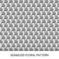 naadloos bloemen patroon achtergrond met lijn vormen vector