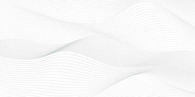 abstract wit en grijs kleur, modern ontwerp strepen achtergrond met meetkundig ronde vorm geven aan, golvend patroon. vector illustratie.