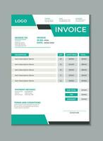 factuur sjabloon ontwerp, facturering contant geld bon, geld bon contant geld memo lay-out ontwerp met mockup vector