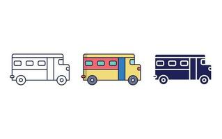 schoolbus vector pictogram