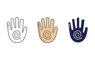 hand vector pictogram