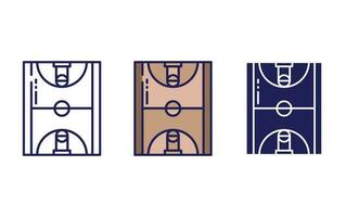 basketbal veld- vector icoon