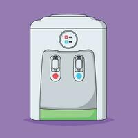 water dispenser vector icoon illustratie met schets voor ontwerp element, klem kunst, web, landen bladzijde, sticker, spandoek. vlak tekenfilm stijl