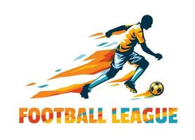 Amerikaans voetbal of voetbal liga evenement logo vector