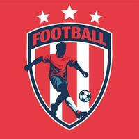 Amerikaans voetbal insigne logo vector