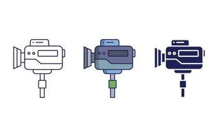 videocamera vector pictogram