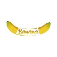 uniek banaan logo vector. banaan fruit logotypes vector