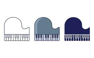 piano vector pictogram