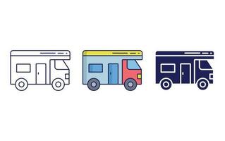 caravan vector pictogram