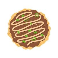 okonomiyaki Japans voedsel illustratie vector