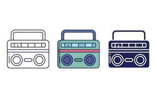 boombox vector icoon