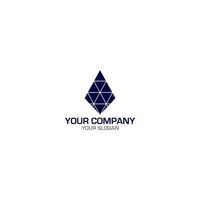 driehoek obsidiaan logo ontwerp vector