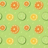 een patroon in de het formulier van een regen van sappig citrus fruit vector