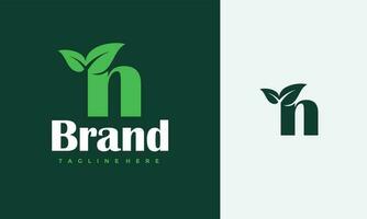 letter n blad logo vector