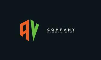 av alfabet letters initialen monogram logo va, a en v vector