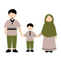 moslim familie illustratie vector