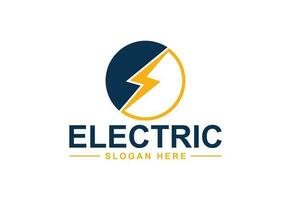 elektrisch logo, verlichting bout , donder bout ontwerp logo sjabloon, vector illustratie