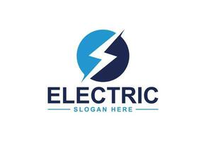 elektrisch logo, verlichting bout , donder bout ontwerp logo sjabloon, vector illustratie