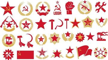communisme pictogrammen instellen vector