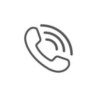 telefoon pictogram vlakke stijl geïsoleerd op een witte achtergrond