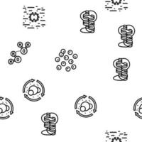 biotechnologie chemie wetenschap vector naadloos patroon