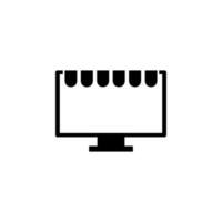 monitor, winkel vector icoon illustratie