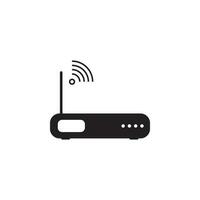 Wifi modem vector icoon illustratie