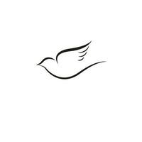 silhouet duif vector icoon illustratie