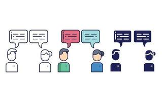 feedback vector pictogram