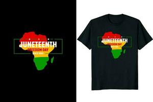 juneteenth dag t-shirt ontwerp vector