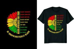 juneteenth dag t-shirt ontwerp vector