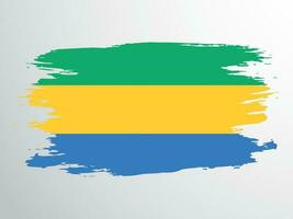 borstel vector vlag van Gabon