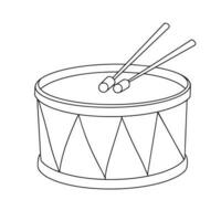 trommel in tekening stijl. musical instrument. vector illustratie.