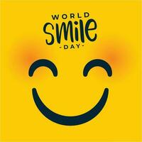 vrij vector wereld glimlach dag evenement viering achtergrond