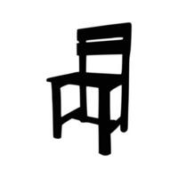 mooi hoor houten stoelen silhouet vector, stoel silhouet vector. vector