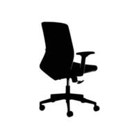 mooi hoor kantoor stoelen silhouetten vector ontwerp.
