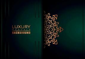 luxe mandala achtergrond sier, arabesk stijl met gouden arabesk patroon stijl. decoratief mandala ornament voor afdrukken, brochure, banier, omslag, poster, uitnodiging kaart vector