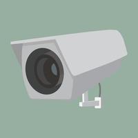 cctv beveiligingscamera platte vector